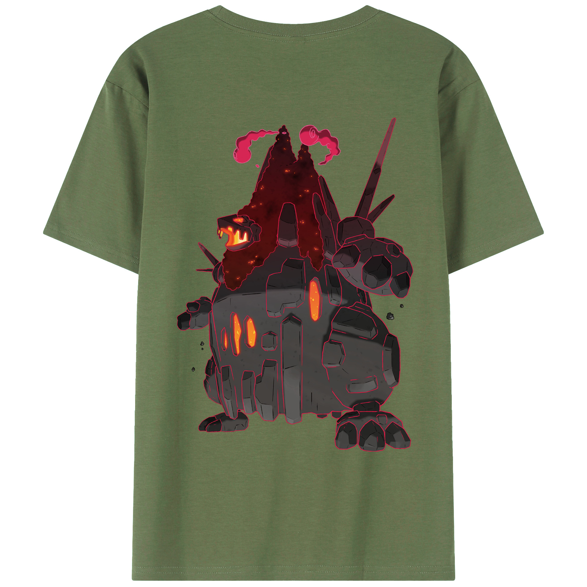 （画像用） ポケットモンスター Pokémon 綿100％ メンズ半袖Tシャツ（バックプリント） 通気性